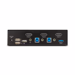 StarTech.com KVM Switch DisplayPort a 2 porte, Display singolo 8K 60Hz / 4K 144Hz, DP 1.4, 2 porte USB 3.0, 4 porte USB 2.0 HID, Commutazione con hot keys, Conforme a TAA - Indipendente dal SO, Case in metallo - Vista aggiuntiva 4