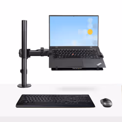 StarTech.com Braccio per Notebook da Scrivania - Supporto Ergonomico per Monitor fino a 34" (8kg) e Laptop (4,5kg) - Braccio Regolabile con Ripiano per PC Portatile compatibile VESA - Installazione con Morsetto/Contropiastra - Vista aggiuntiva 6
