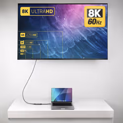 StarTech.com Adattatore USB-C a HDMI, 8K 60Hz / 4K 120Hz, Convertitore Video da USB4 a HDMI 2.1 con Cavo Integrato da 20 cm, Dongle USB Type-C a HDMI HDR10+ - Vista aggiuntiva 4