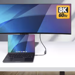 StarTech.com Adattatore USB-C a HDMI, 8K 60Hz / 4K 120Hz, Convertitore Video da USB4 a HDMI 2.1 con Cavo Integrato da 20 cm, Dongle USB Type-C a HDMI HDR10+ - Vista aggiuntiva 5