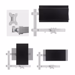 StarTech.com 6-MONITOR-ARM-A support d'écran plat pour bureau 81,3 cm (32") Blanc - Vista aggiuntiva 6
