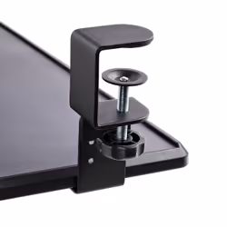 StarTech.com Porta tastiera estraibile per scrivania; Ripiano estraibile ergonomico per tastiera con morsetto a C, Mensola scorrevole per tastiera e mouse regolabile in altezza; Fino a 12Kg - Vista aggiuntiva 5