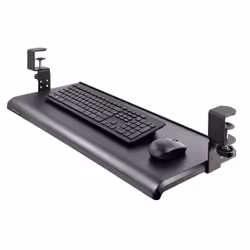 StarTech.com Porta tastiera estraibile per scrivania; Ripiano estraibile ergonomico per tastiera con morsetto a C, Mensola scorrevole per tastiera e mouse regolabile in altezza; Fino a 12Kg - Vista aggiuntiva 7