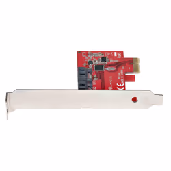StarTech.com Scheda PCI Express SATA - Scheda Espansione PCIe SATA 2 Porte 6Gbps - Profilo Standard/Basso - Adattatore/Controller PCIe SATA 3 - Chipset ASM1061 no-Raid - Convertitore PCIe a SATA III - Vista aggiuntiva 3