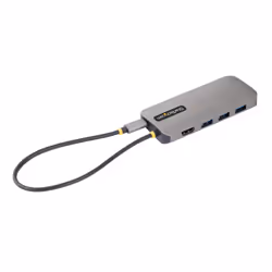 StarTech.com Adattatore Multiporta USB-C HDMI 4K 60Hz, Hub USB-A 5Gbps a 3 Porte , Adattatore USB-C a HDMI con PD 100W Pass-Through, GbE, SD/MicroSD, Cavo da 30 cm, Dock da Viaggio, Docking Station per laptop - Vista aggiuntiva 7