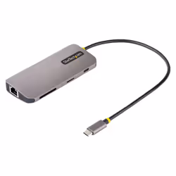 StarTech.com Adattatore Multiporta USB-C HDMI 4K 60Hz, Hub USB-A 5Gbps a 3 Porte , Adattatore USB-C a HDMI con PD 100W Pass-Through, GbE, SD/MicroSD, Cavo da 30 cm, Dock da Viaggio, Docking Station per laptop - Vista aggiuntiva 8