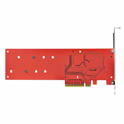 StarTech.com Adattatore PCI Express M.2 NVMe - Scheda Adattatore PCIe 4.0 x8 x16 a Doppio SSD M.2 NVMe or AHCI, 7.8Gbps per disco - Biforcazione richiesta - Compatibile con Windows/Linux - Vista aggiuntiva 6