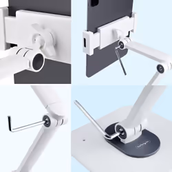 StarTech.com Supporto per Tablet da Tavolo - Braccio Porta Tablet Regolabile da Scrivania - Stand Universale per Tablet Ergonomico, Articolato, Girevole ed Orientabile - Leggio Installabile a Parete - Capacità 1kg - Vista aggiuntiva 6
