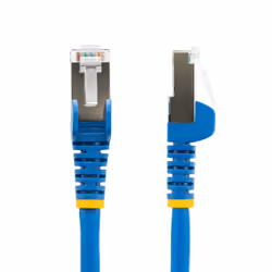 StarTech.com Cavo Ethernet CAT 6a - 10m - Blu - Cavo di rete LAN Low Smoke Zero Halogen (LSZH) - 10GbE 500MHz 100W PoE++ - Filo/Cavo patch schermato S/FTP con spinotto RJ45 antigroviglio e rilievi di trazione