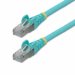 StarTech.com Cavo Ethernet CAT 6a - 2m - Acqua - Cavo di rete LAN Low Smoke Zero Halogen (LSZH) - 10GbE 500MHz 100W PoE++ - F ...