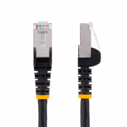StarTech.com Cavo Ethernet CAT 6a - 7m - Nero - Cavo di rete LAN Low Smoke Zero Halogen (LSZH) - 10GbE 500MHz 100W PoE++ - Filo/Cavo patch schermato S/FTP con spinotto RJ45 antigroviglio e rilievi di trazione