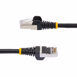 StarTech.com Cavo Ethernet CAT 6a - 7m - Nero - Cavo di rete LAN Low Smoke Zero Halogen (LSZH) - 10GbE 500MHz 100W PoE++ - Filo/Cavo patch schermato S/FTP con spinotto RJ45 antigroviglio e rilievi di trazione