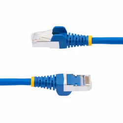 StarTech.com Cavo Ethernet CAT 6a - 7m - Blu - Cavo di rete LAN Low Smoke Zero Halogen (LSZH) - 10GbE 500MHz 100W PoE++ - Filo/Cavo patch schermato S/FTP con spinotto RJ45 antigroviglio e rilievi di trazione - Vista aggiuntiva 3
