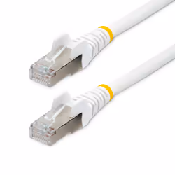 StarTech.com Cavo Ethernet CAT 6a - 5m - Bianco - Cavo di rete LAN Low Smoke Zero Halogen (LSZH) - 10GbE 500MHz 100W PoE++ - ...