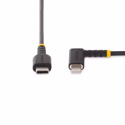 StarTech.com Cavo USB-C a Lightning da 2m - Cavo di ricarica/sincronizzazione da USB Tipo-C a Lightning in fibra aramidica resistente con angolo a 90 gradi - Certificato Apple MFi - Cavo ricarica iPhone robusto - Vista aggiuntiva 4