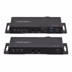 StarTech.com Kit Extender HDMI su fibra ottica LC, 4K 60Hz fino a 1km (Single Mode) o 300m (Multimode) - Estensore HDMI, HDR, HDCP, 3,5mm Audio/RS232/IR Extender, Kit trasmettitore e ricevitore - Vista aggiuntiva 4