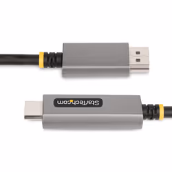 StarTech.com Cavo adattatore DisplayPort HDMI da 2 m, 8K 60Hz, 4K 144Hz, HDR10, Convertitore video attivo da DisplayPort 1.4 a HDMI 2.1, Da desktop DisplayPort a monitor HDMI, M/M - Cavo DP a HDMI - Vista aggiuntiva 4