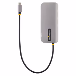 StarTech.com Adattatore USB C Multiporta, Video HDMI 4K 60Hz, Hub USB 3.2 a 3 porte USB-A 5Gbps , 100W Power Delivery Pass-Through, GbE, Cavo integrato da 30cm, Docking Station per laptop /Mini Dock da viaggio - Vista aggiuntiva 8