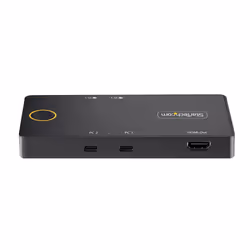 StarTech.com C2-H46-UC2-PD-KVM switch per keyboard-video-mouse (kvm) Nero - Vista aggiuntiva 4