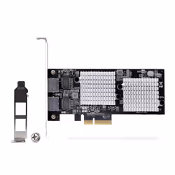 StarTech.com Scheda di Rete PCIe 10GbE a 2 Porte - Scheda di Espansione Ethernet Gigabit per PC/Server, Adattatore di Rete PCI Express Six-Speed con Jumbo Frame, Scheda di Interfaccia LAN/NIC 10GBASE-T e NBASE-T - Vista aggiuntiva 7
