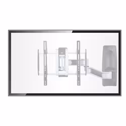 StarTech.com Supporto TV da Parete Articolato, Staffa VESA a Muro per TV da 26 a 65 pollici/45Kg, Braccio per TV 26-65" a Schermo Piatto o Curvo a Basso Profilo, Staffa TV a Muro Angolare/Regolabile/Retrattile - Vista aggiuntiva 4