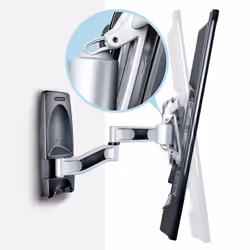 StarTech.com Supporto TV da Parete Articolato, Staffa VESA a Muro per TV da 26 a 65 pollici/45Kg, Braccio per TV 26-65" a Schermo Piatto o Curvo a Basso Profilo, Staffa TV a Muro Angolare/Regolabile/Retrattile - Vista aggiuntiva 7