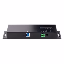 StarTech.com Hub USB 3.0 Industriale a 4 Porte - Multipresa USB Alimentata, ESD e Protezione da Sovratensione - Ciabatta USB-A 5Gbps Installabile a Parete/Scrivania/Barra DIN, Splitter USB con Porte Bloccabili - Vista aggiuntiva 4