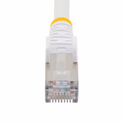 StarTech.com Cavo Ethernet CAT 6a - 7m - Bianco - Cavo di rete LAN Low Smoke Zero Halogen (LSZH) - 10GbE 500MHz 100W PoE++ - Filo/Cavo patch schermato S/FTP con spinotto RJ45 antigroviglio e rilievi di trazione - Vista aggiuntiva 4