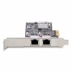 StarTech.com Scheda di rete 2.5 Gigabit a 2 porte - Scheda Ethernet PCIe da 2,5 Gbps NBASE-T, Intel I225-V, Scheda di rete per PC, NIC Multi-Gigabit, Scheda LAN per server PCI Express, Interfaccia Ethernet - Vista aggiuntiva 4