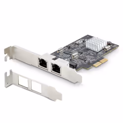 StarTech.com Scheda di rete 2.5 Gigabit a 2 porte - Scheda Ethernet PCIe da 2,5 Gbps NBASE-T, Intel I225-V, Scheda di rete per PC, NIC Multi-Gigabit, Scheda LAN per server PCI Express, Interfaccia Ethernet - Vista aggiuntiva 6