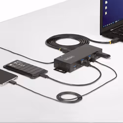 StarTech.com Hub USB gestito a 7 Porte con 7x USB-A, Alloggiamento industriale in metallo resistente, Protezione ESD e contro le sovratensioni, Montabile a parete/scrivania/supporto, USB 3.0/3.1/3.2 Gen 1 5Gbps - Vista aggiuntiva 7