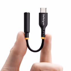 StarTech.com Adattatore Audio da USB-C a Jack 3,5 mm - Dongle USB Type-C a Jack TRRS per Cuffie e Auricolari, DAC Hi-Fi a 32 bit; Funziona con Telefoni e Tablet - Vista aggiuntiva 4