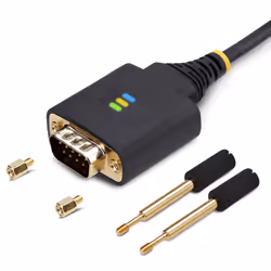 StarTech.com Cavo Adattatore USB a Seriale da 30 cm, Convertitore da USB-A a DB9 RS232 COM Retention con Dadi e Viti Intercambiabili, FTDI IC/ESD, Win/macOS/Linux - Vista aggiuntiva 8