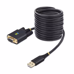 StarTech.com 1P10FFCN-USB-SERIAL, Nero, 3 m, USB tipo A, DB-9, Maschio, Maschio