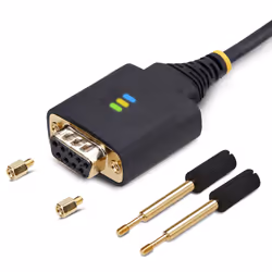 StarTech.com Cavo Adattatore USB a Seriale Null Modem da 30cm, Convertitore da USB-A a DB9 RS232 COM Retention con Dadi/Viti Intercambiabili, FTDI, Win/macOS/Linux - Vista aggiuntiva 8