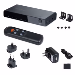 StarTech.com Switch HDMI 8K a 2 porte - Switcher HDMI 2.1 4K 120Hz HDR10+, 8K 60Hz UHD, Commutatore HDMI 2 In 1 Out - Commutazione automatica/manuale delle sorgenti - Switch con alimentatore e telecomando inclusi - Vista aggiuntiva 7