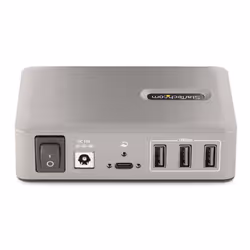 StarTech.com Hub USB-C 3.0 a 10 Porte - 8x USB-A + 2x USB-C - Autoalimentato con Alimentatore da 65W - Hub USB 3.1 10Gbps - Multipresa USB Type-C per Desktop/Laptop con Cavo di Bloccaggio Certificato USB-IF da 1m - Vista aggiuntiva 4