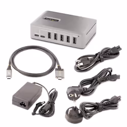 StarTech.com Hub USB-C 3.0 a 10 Porte - 8x USB-A + 2x USB-C - Autoalimentato con Alimentatore da 65W - Hub USB 3.1 10Gbps - Multipresa USB Type-C per Desktop/Laptop con Cavo di Bloccaggio Certificato USB-IF da 1m - Vista aggiuntiva 7
