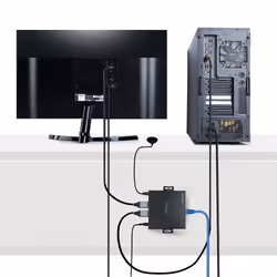 StarTech.com Extender HDMI 4K su Cavo Ethernet CAT5/CAT6, Video Extender 4K 60Hz HDR fino a 70m, Uscita HDMI e Audio S/PDIF su Cavo di Rete - Kit Estensore HDMI su Cavo LAN completo di Trasmettitore e Ricevitore - Vista aggiuntiva 8