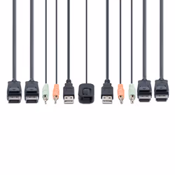 StarTech.com C2-DD46-UA2-CBL-KVM switch per keyboard-video-mouse (kvm) Nero - Vista aggiuntiva 6