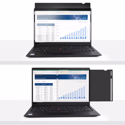 StarTech.com Filtro privacy per laptop da 13,3" - Schermo privacy antiriflesso per display widescreen (16:9) - Schermo protettivo per monitor con riduzione della luce blu del 51% - Lati opachi/lucidi reversibili - Vista aggiuntiva 4