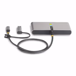 StarTech.com Hub USB-C a 2 porte con Ethernet e RS-232, dongle USB-C a USB-A collegato, 100W PD Pass-through, 2x USB-A 5Gbps, Gigabit Ethernet, RS232 seriale (FTDI) - Vista aggiuntiva 4