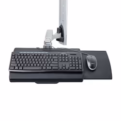 StarTech.com Workstation con montaggio a parete, supporto VESA per monitor da 32" (10kg), supporto per monitor completamente articolato e vassoio per tastiera - Vista aggiuntiva 4