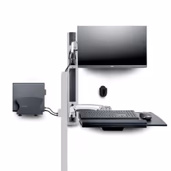 StarTech.com Workstation con montaggio a parete, supporto VESA per monitor da 32" (10kg), supporto per monitor completamente articolato e vassoio per tastiera - Vista aggiuntiva 6