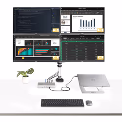 StarTech.com Docking Station Thunderbolt 4 multi monitor, dock TB4 per monitor quadrupli/tripli/doppi - 2x HDMI/2x DisplayPort, Hub 7x USB, 2,5Gb Ethernet, 98W PD - Vista aggiuntiva 6