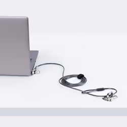 StarTech.com Cavo di Sicurezza Universale per Laptop (2m), Dispositivo di Blocco per Notebook Compatibile con Noble Wedge/Nano/K-Slot, Serratura con Chiave, Cavo in Acciaio al Carbonio Antifurto Resistente al Taglio - Vista aggiuntiva 5