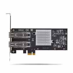 StarTech.com Scheda di Rete SFP GbE a 2 Porte, PCIe 2.1 x1, Intel I210-IS, Controller 1GbE, 1000BASE rame/fibra ottica, NIC Gigabit Ethernet a due porte, backplane desktop/server - Windows e Linux - Vista aggiuntiva 5