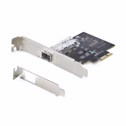 StarTech.com Scheda di Rete SFP GbE a 1 porta, PCIe 2.1 x1, Intel I210-IS, Controller 1GbE, 1000BASE rame/fibra ottica, NIC Gigabit Ethernet a porta singola, backplane desktop/server - Windows e Linux - Vista aggiuntiva 7