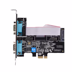 StarTech.com Scheda Seriale PCIe a 2 porte, scheda PCI Express a doppia porta RS232/RS422/RS485 (DB9), staffe a basso profilo incluse, UART 16C1050, Windows/Linux, conforme a TAA - Protezione ESD di livello 4 - Vista aggiuntiva 5