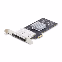 StarTech.com Scheda di rete SFP GbE a 4 porte, PCIe 2.0 x2 (compatibile x4, x8, x16), Controller Intel I350-AM4 4x 1GbE, 1000 ...